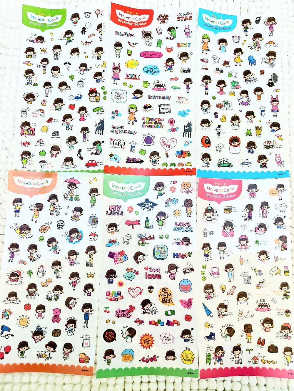 40 Pc JAPANESE JOURNALING STICKER SHEETS - Picture 7 of 12